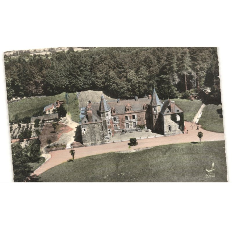 AUGAN: château lemo vue aérienne 10x15 - très bon état