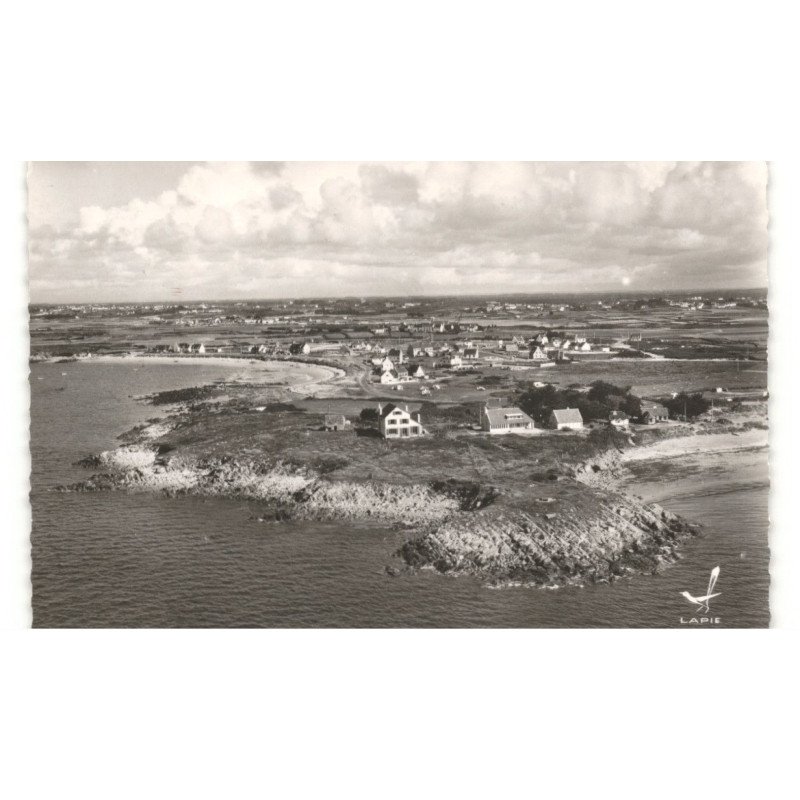 CARNAC-PLAGE: vue panoramique vue aérienne 10x15 - très bon état