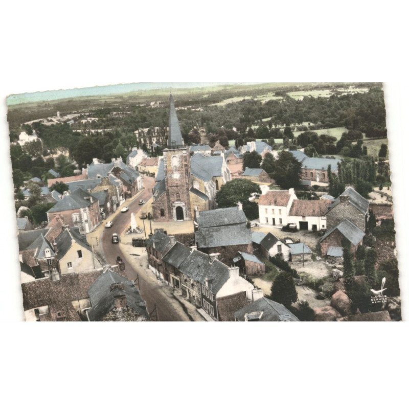 CAMPENEAC: vue générale vue aérienne 10x15 - très bon état