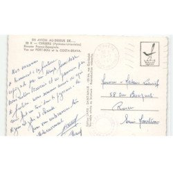 CERBERE: douane franco-espagnole, vue sur port-bou et la costa-brava vue aérienne 10X15 - très bon état