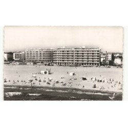 LE CANET-PLAGE: plage de la méditérranée vue aérienne 10X15 - très bon état