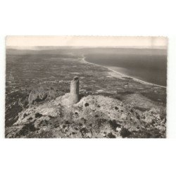 ARGELES-sur-MER: tour de la massane et la plage vue aérienne 10X15 - très bon état