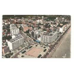 CANET-PLAGE: place de la méditerranée vue aérienne 10X15 - très bon état