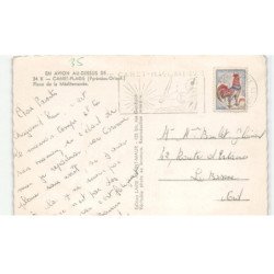 CANET-PLAGE: place de la méditerranée vue aérienne 10X15 - très bon état