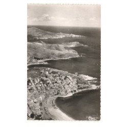 BANYULS: vue panoramique côte au 1er plan au 2e plan le préventorium vue aérienne 10X15 - très bon état