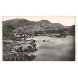BANYULS: vue panoramique la côté et banyuls vue aérienne 10X15 - très bon état