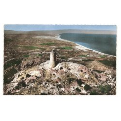 ARGELES-sur-MER: tour de la massane et la plage vue aérienne 10X15 - très bon état