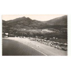 ARGELES-PLAGE: les jolies plages de la côte vermeille, plage du racou vue aérienne 10X15 - très bon état