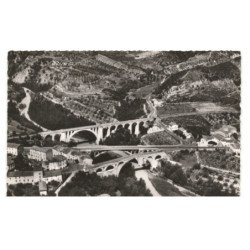 CERET: la vallée du tech et les deux ponts vue aérienne 10X15 - très bon état