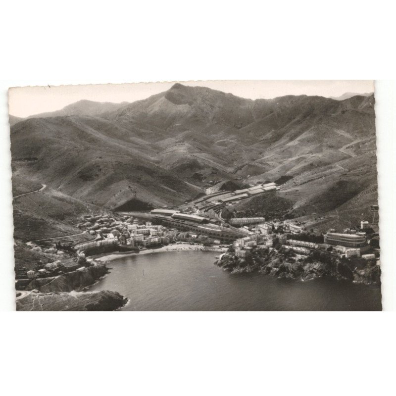 CERBERE: côte vermeille, vue générale vue aérienne 10X15 - très bon état