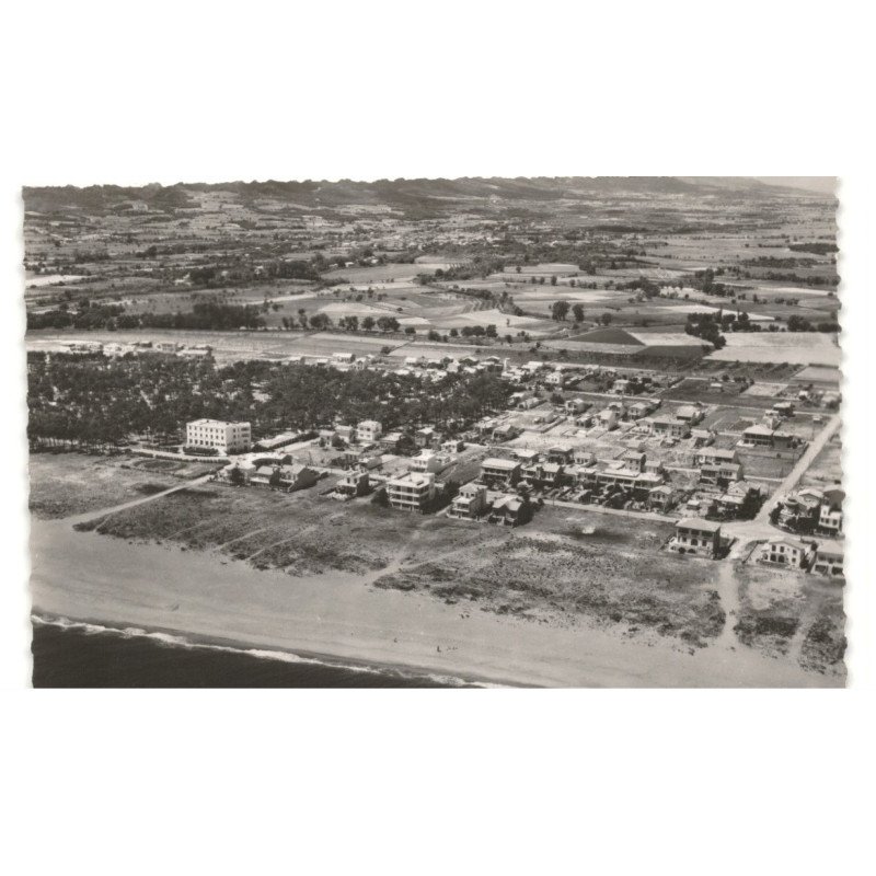 ARGELES-sur-MER: la plage vue aérienne 10X15 - très bon état