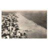 CANET-PLAGE: vue panoramique sur l'immense plage vue aérienne 10X15 - état (déchirrée au dos)