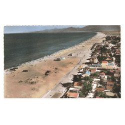 CANET-PLAGE: le front de mer, dans le fond, les albères vue aérienne 10X15 - état (déchirrée au dos)