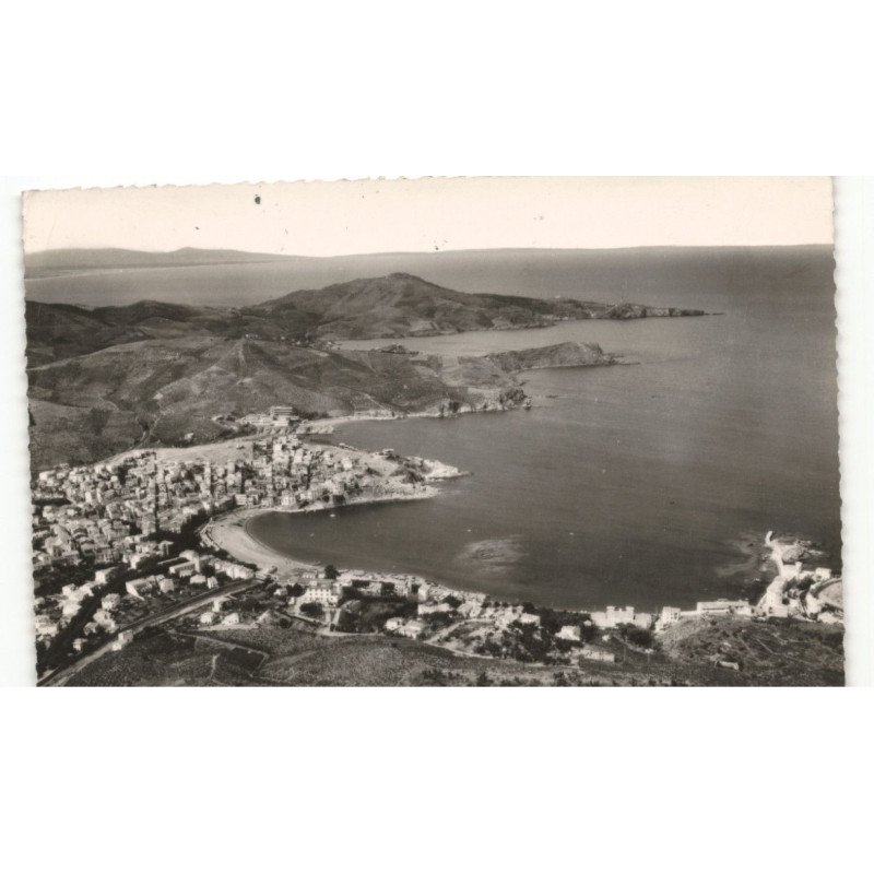 BANYULS-sur-MER: vue panoramique vue aérienne 10X15 - très bon état