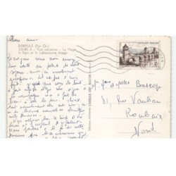 BANYULS: la plage, la baie et le laboratoire arago vue aérienne 10X15 - très bon état