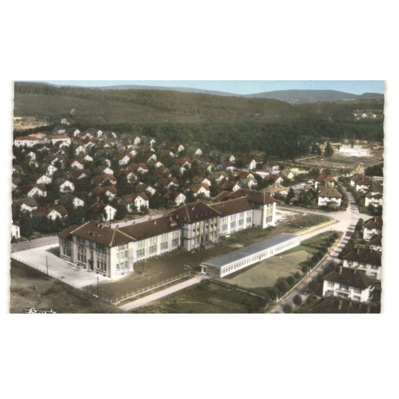 STIRING-WENDEL: cité habsterdick, centre commercial, groupe scolaire vue aérienne 10X15 - très bon état