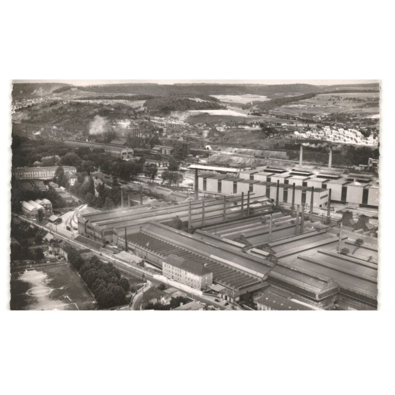 SEREMANGE - ERZANGE: les usines de wendel vue aérienne 10X15 - très bon état