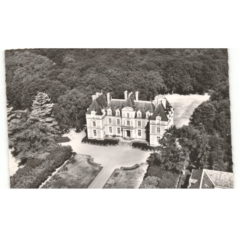 ORBIGNY: château du mousseau vue aérienne 10x15 - très bon état