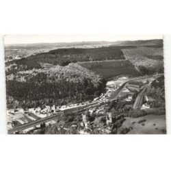 LUTZELBOURG: le canal, la voie ferrée et l'entrée du tunnel vue aérienne 10x15 - très bon état