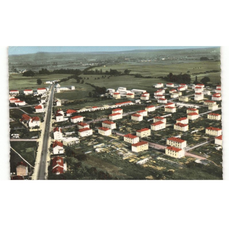 FLORANGE: rue nationale et oury sud vue aérienne 10x15 - très bon état