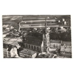 BOULAY: église catholique hôpital et écoles vue aérienne 10x15 - très bon état