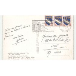 BONNE-FONTAINE: le pèlerinage de bonne-fontaine, l'hôtel notre-dame vue aérienne 10x15 - très bon état