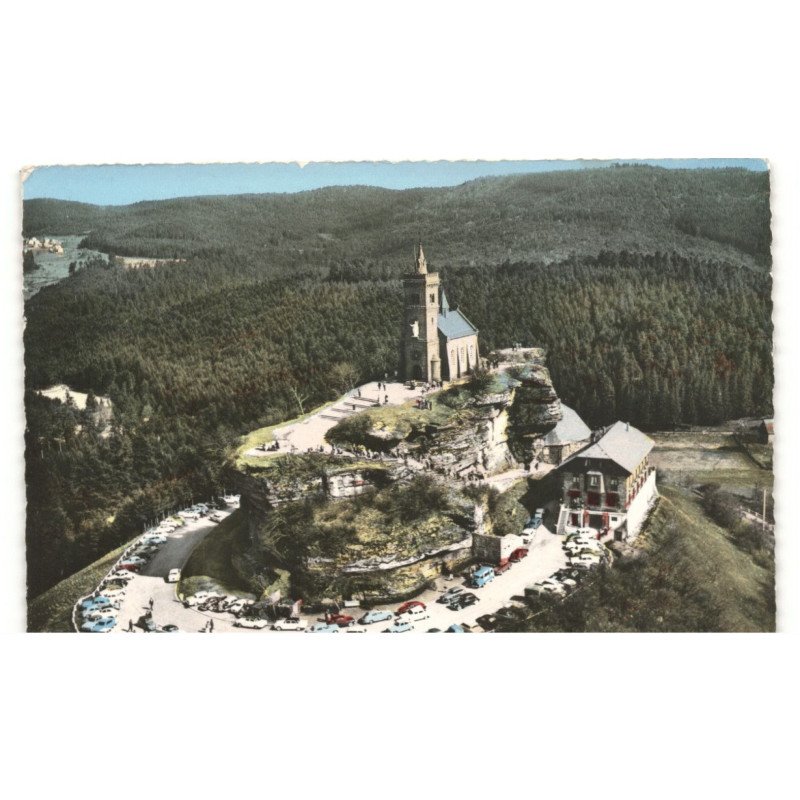 DABO: le rocher et la chapelle saint-élon vue aérienne 10x15 - très bon état