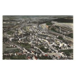 AUDUN-le-TICHE: vue panoramique vue aérienne 10x15 - très bon état