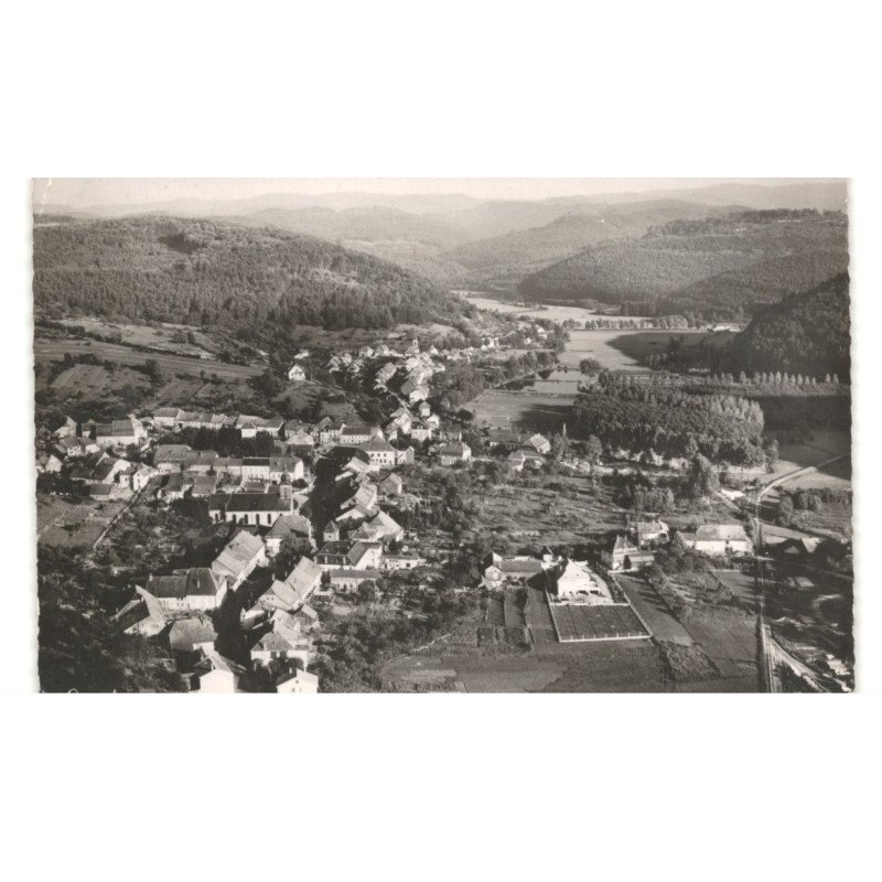 ABRESCHWILLER: vue générale vue aérienne 10x15 - très bon état
