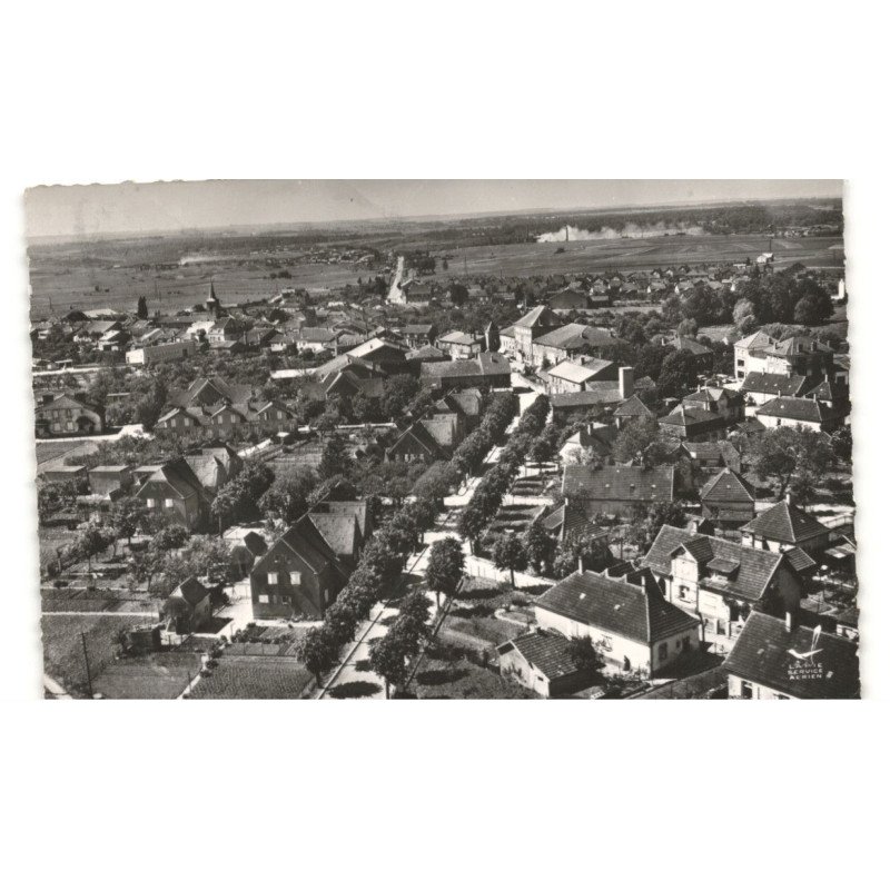 SAINTE-MARIE aux CHENES: vue panoramique vue aérienne 10X15 - très bon état