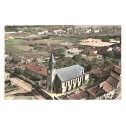 GUENANGE: l'église saint-mathieu vue aérienne 10X15 - très bon état