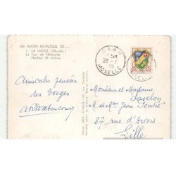 LA HOUBE: la tour de télévision hauteur 45 mètres vue aérienne 10X15 - très bon état