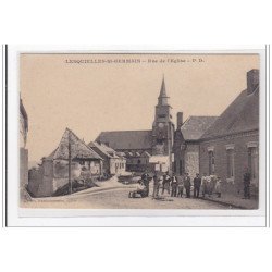 LESQUIELES-St-GERMAIN : rue de l'eglise - tres bon etat