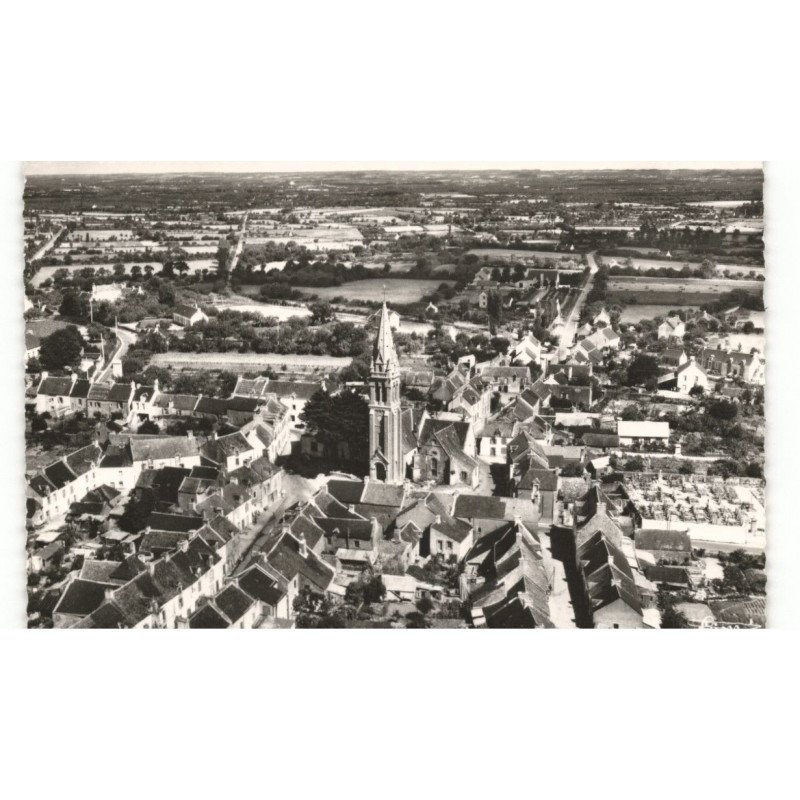 SURZUR: vue générale nord vue aérienne 10X15 - très bon état