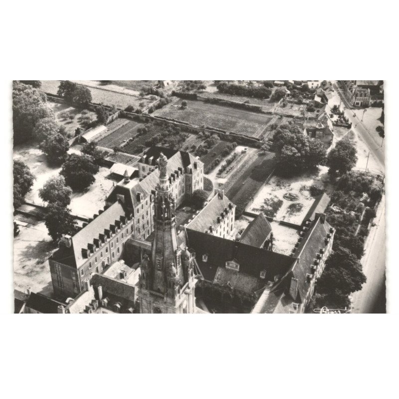 SAINTE-ANNE-D'AURAY: la statue de sainte-anne-d'auray vue aérienne 10X15 - très bon état
