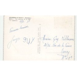 SAINT-PIERRE-QUIBERON: la côte vers quiberon vue aérienne 10X15 - très bon état