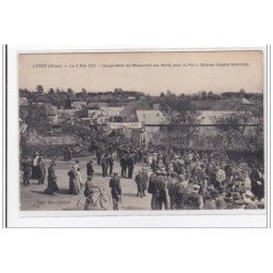 LERZY : le 8 mai 1921, inauguration du monument aux morts pour la patrie - tres bon etat