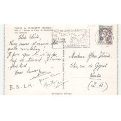 POINTE de SAINT-JACQUES: village et plage de roaliguen vue aérienne 10X15 - très bon état