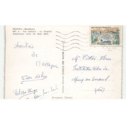 PENVINS: la chapelle notre-dame entre les deux mers vue aérienne 10X15 - très bon état