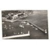 BELLE-ILE-en-MER: le palais, le port vers la pointe de taillefer vue aérienne 10X15 - très bon état