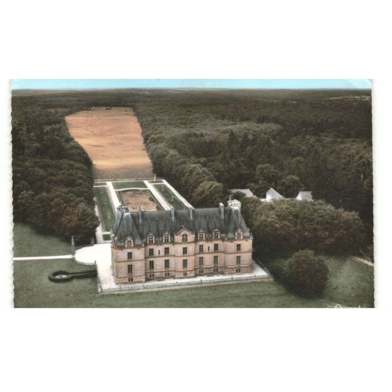 MONTENEUF: château de la grée de callac vue aérienne 10X15 - très bon état