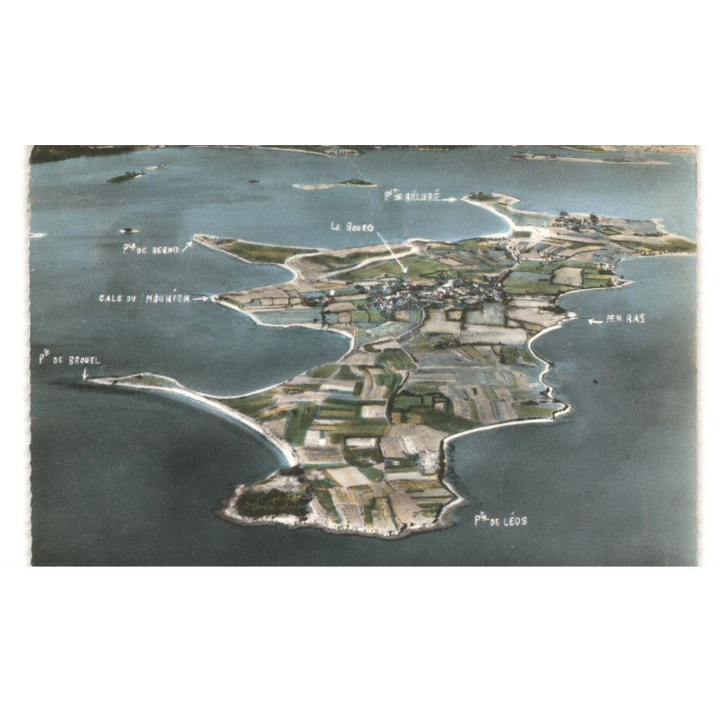 ILE-D'ARZ: vue aérienne 10X15 - très bon état
