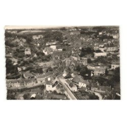 GUEMENE: arrivée au bourg par la route de gourin vue aérienne 10X15 - très bon état