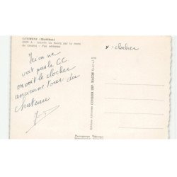 GUEMENE: arrivée au bourg par la route de gourin vue aérienne 10X15 - très bon état