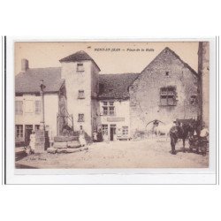 MONT-SAINT-JEAN : place de la halle - tres bon etat