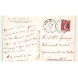 SAINT-GILDAS-de-RUYS: plage de port-maria vue aérienne 10X15 - très bon état