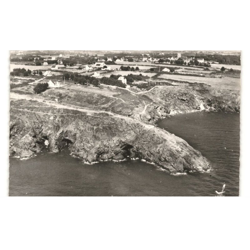 SAINT-GILDAS-de-RHUYS: pointe du grand-mont vue aérienne 10X15 - très bon état