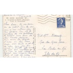 SAINT-GILDAS-de-RHUYS: pointe du grand-mont vue aérienne 10X15 - très bon état