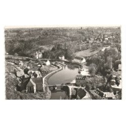 ROHAN: le canal de nantes à brest et chapelle bon-encontre vue aérienne 10X15 - très bon état