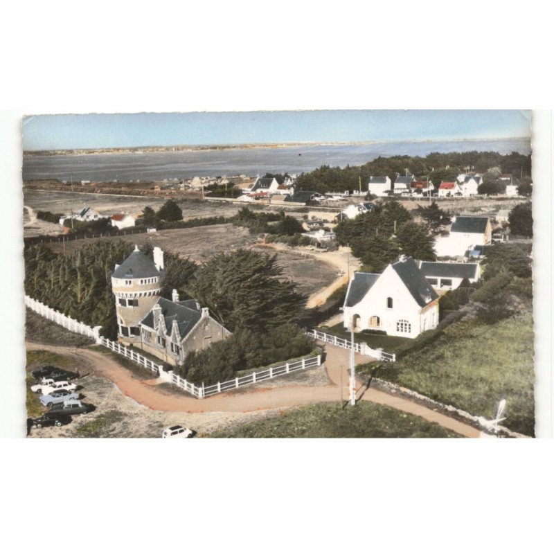 PRESQU'ILE DE QUIBERON: vue d'ensemble des villas vers le fort vers penlhièvre vue aérienne 10X15 - très bon état